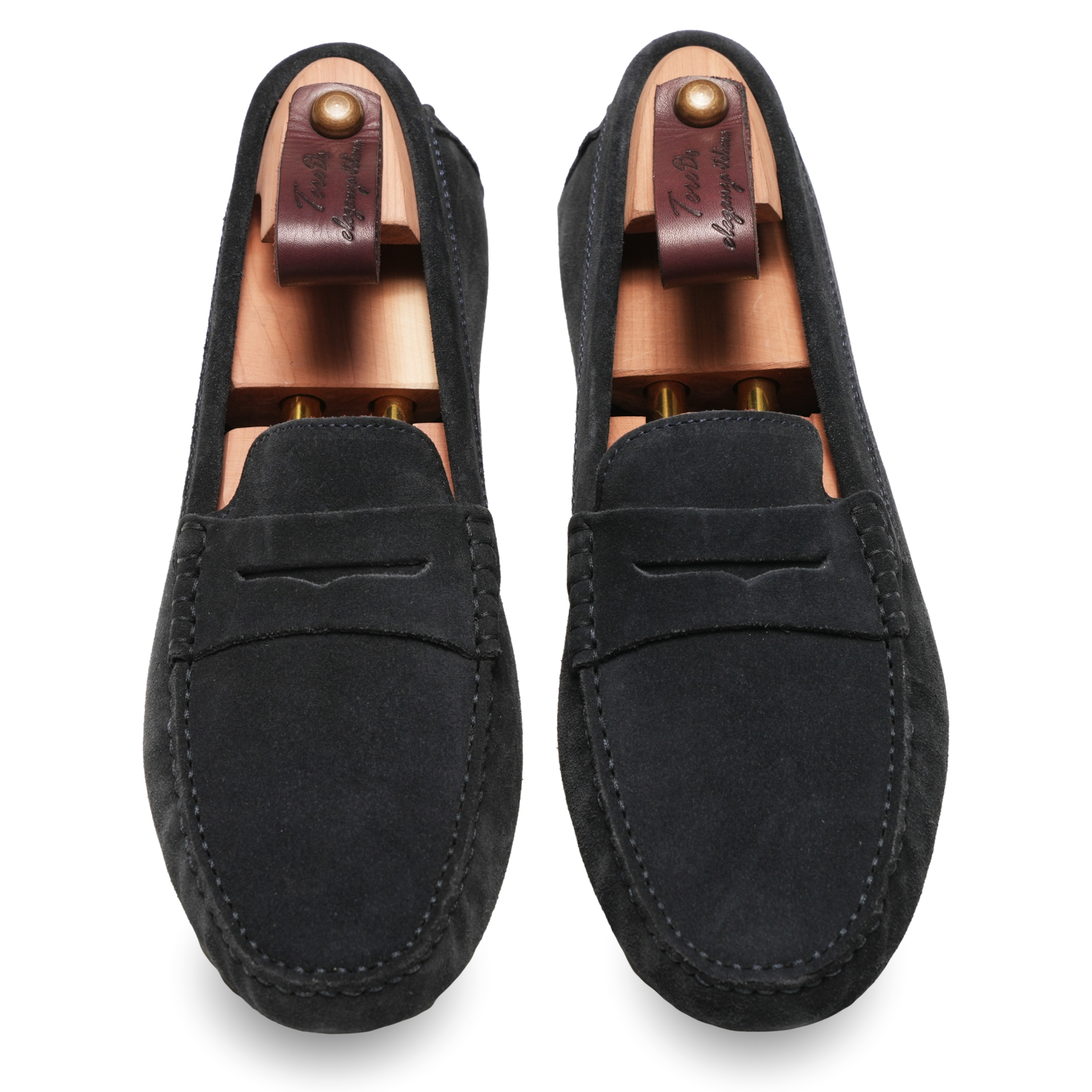 Gommini blu scamosciati