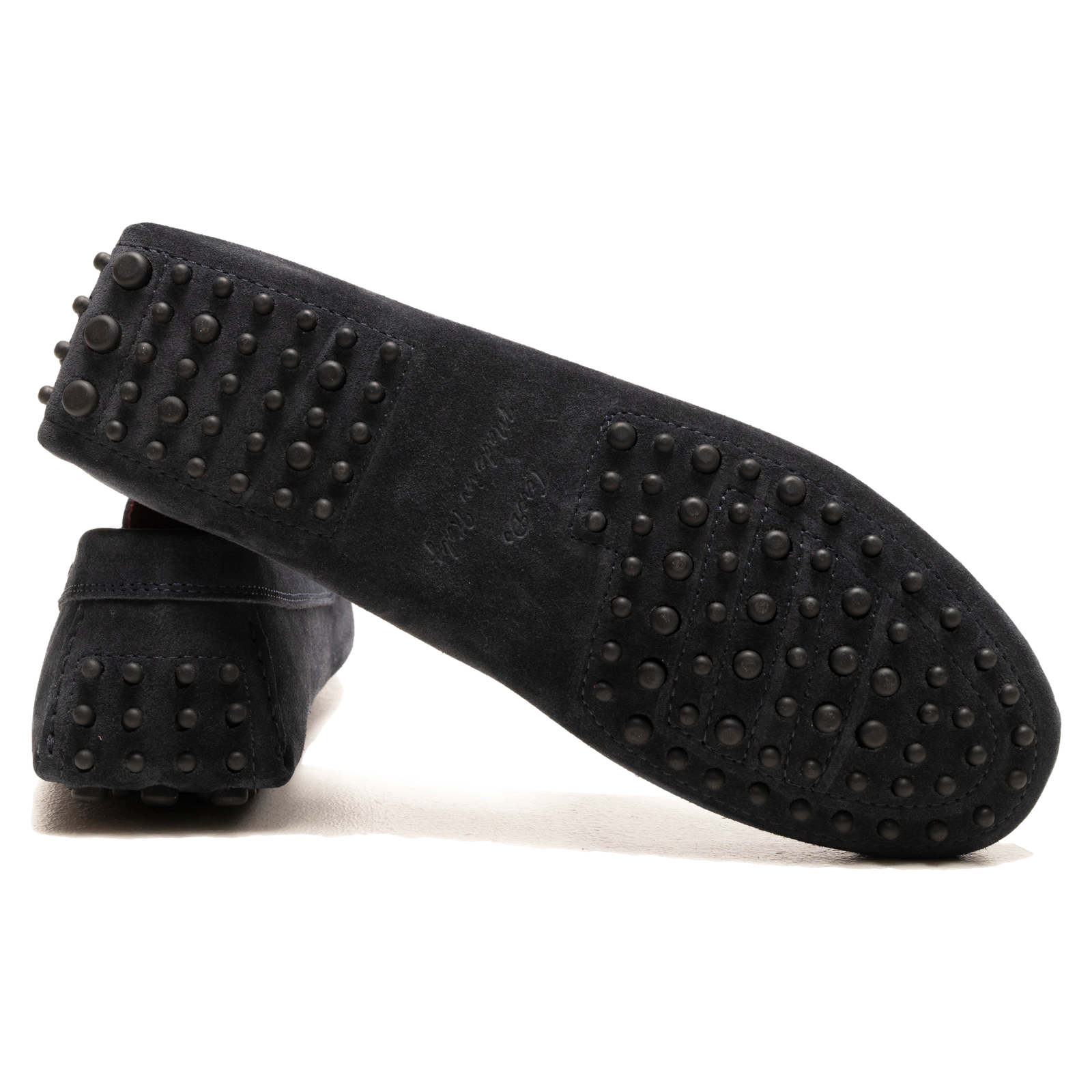 Gommini blu scamosciati