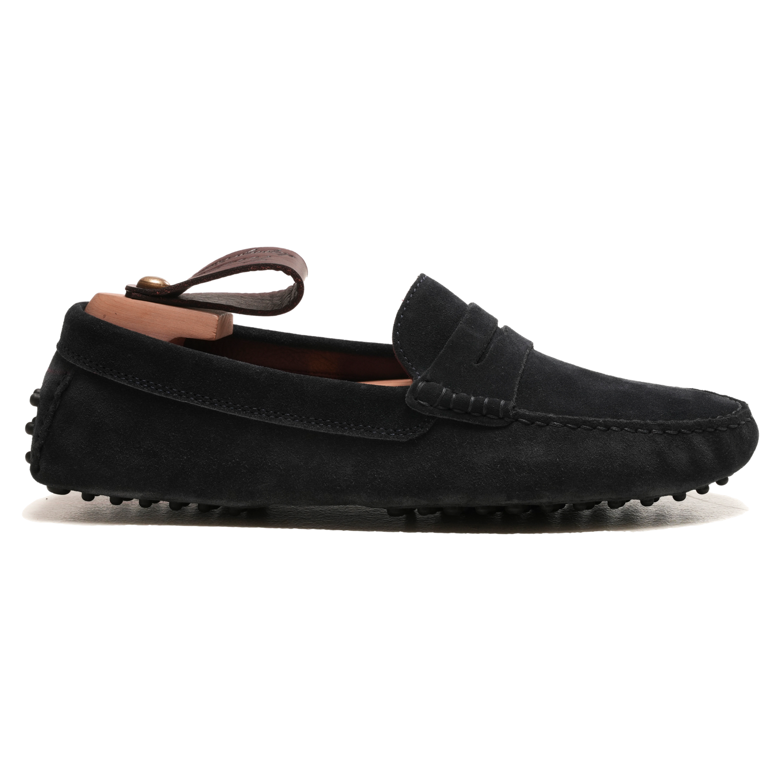 Gommini blu scamosciati