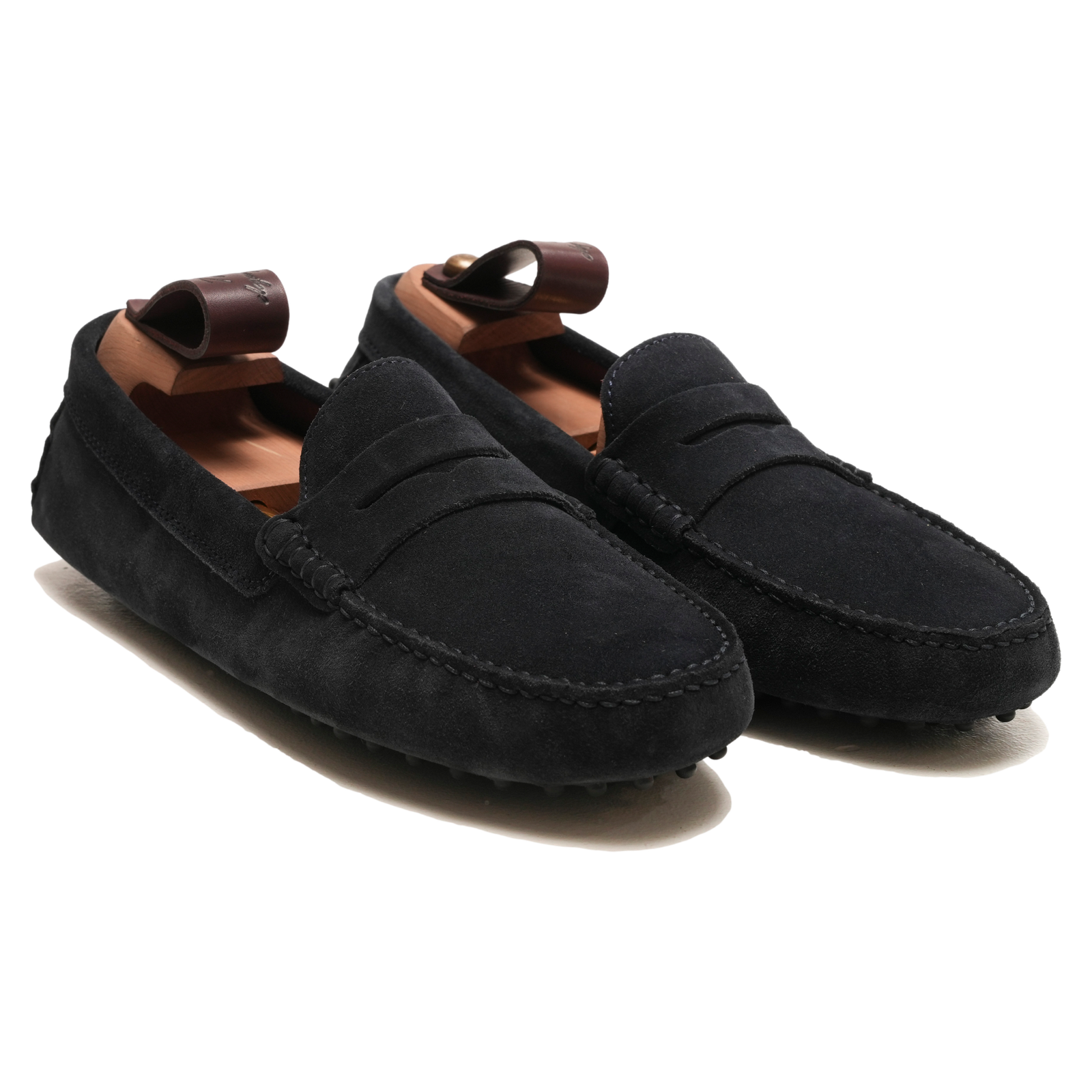 Gommini blu scamosciati